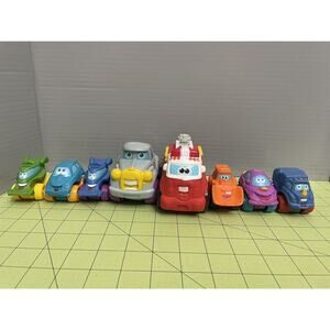 Tonka Chuck & Friends Wheel Pals Soft Vehicles Hasbro Lot Of 8 Trucks Cars